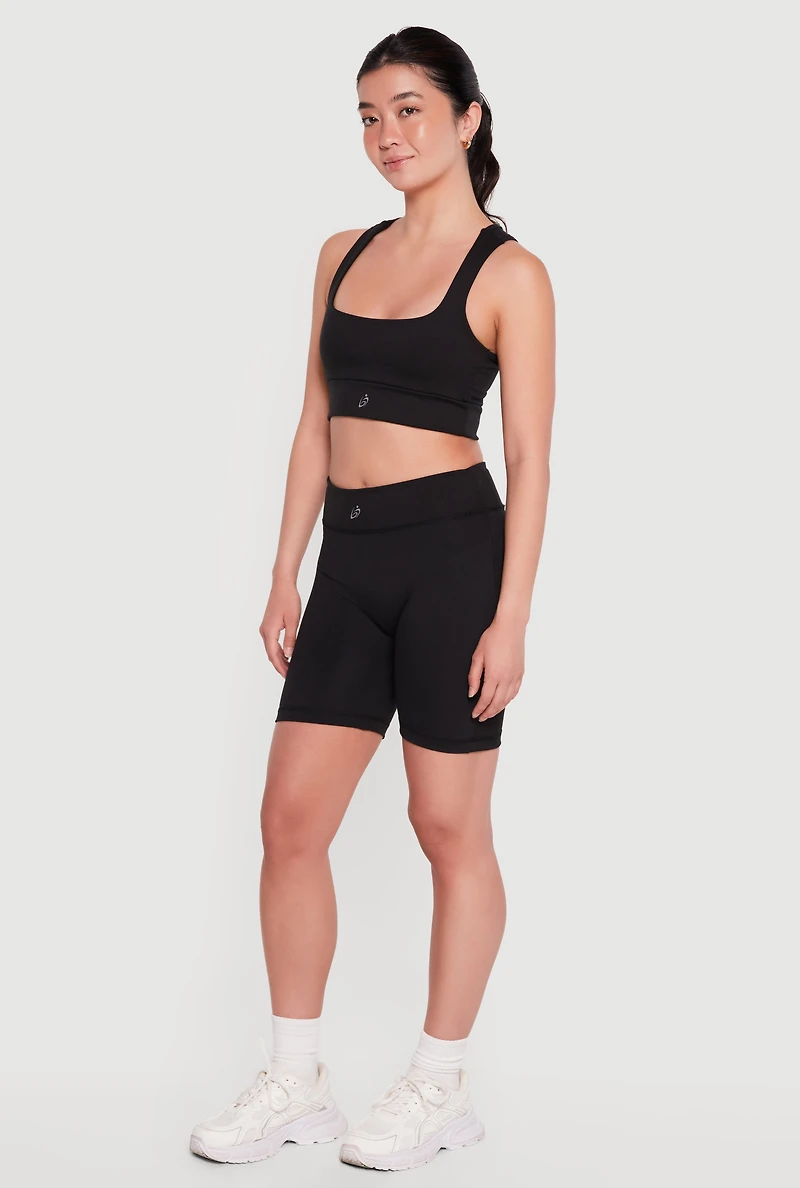 Square Neck Racerback Sports Bra