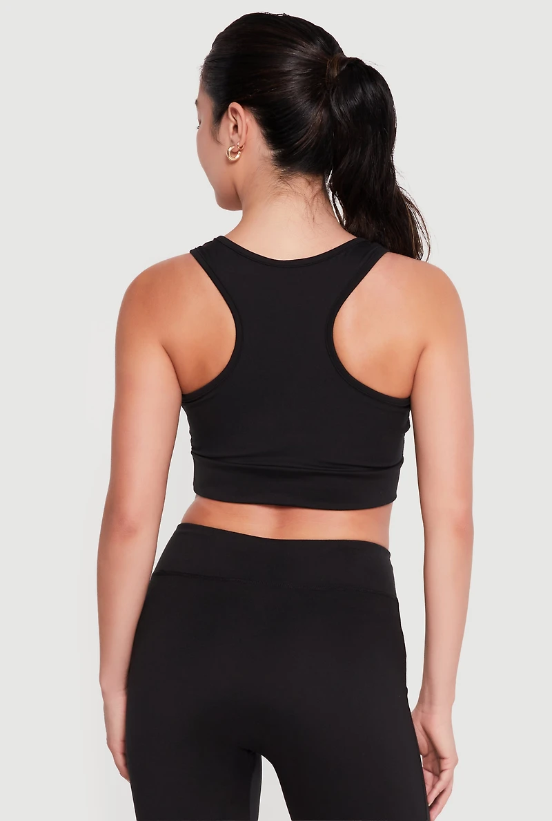 Square Neck Racerback Sports Bra