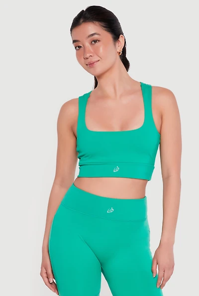 Square Neck Racerback Sports Bra