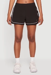 Contrast Trim Piping Dolphin Shorts