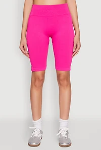 Womens Grommet Side Biker Shorts,