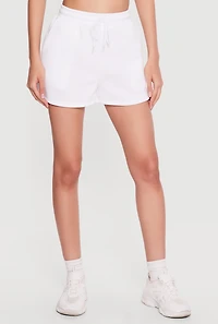 Drawstring Waist Sweatshorts