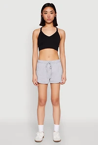 Womens Dolphin Sweatshorts, Grey, Size L