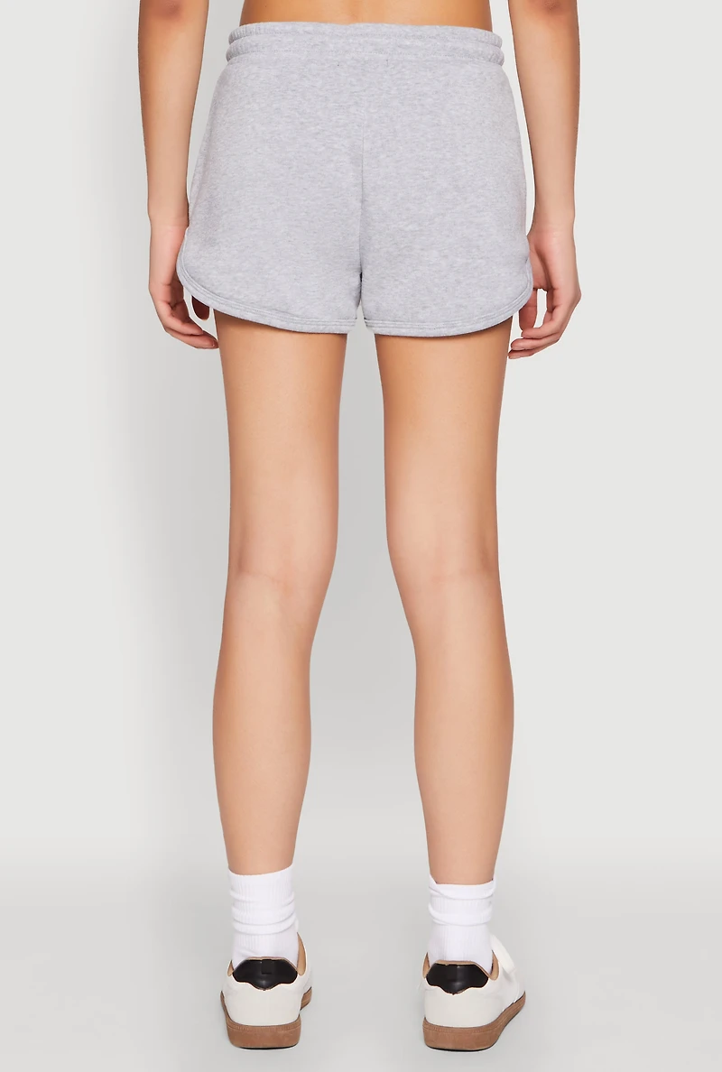 Womens Dolphin Sweatshorts, Grey, Size L