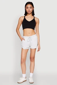Womens Dolphin Sweatshorts, Grey, Size M