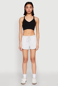 Womens Dolphin Sweatshorts, Grey, Size M