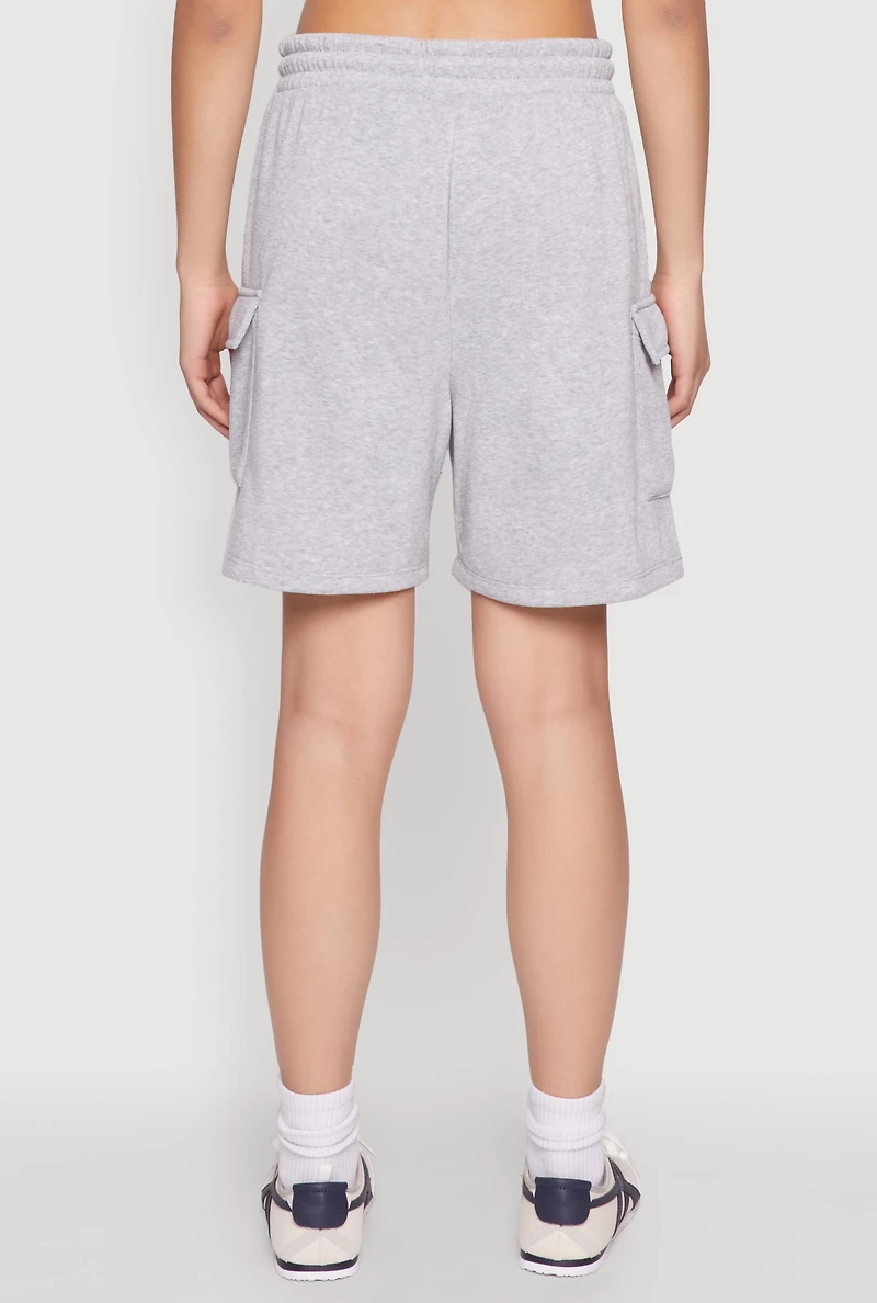 Cargo Pocket Drawstring Sweatshorts