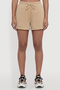 Drawstring High Waist Sweatshorts