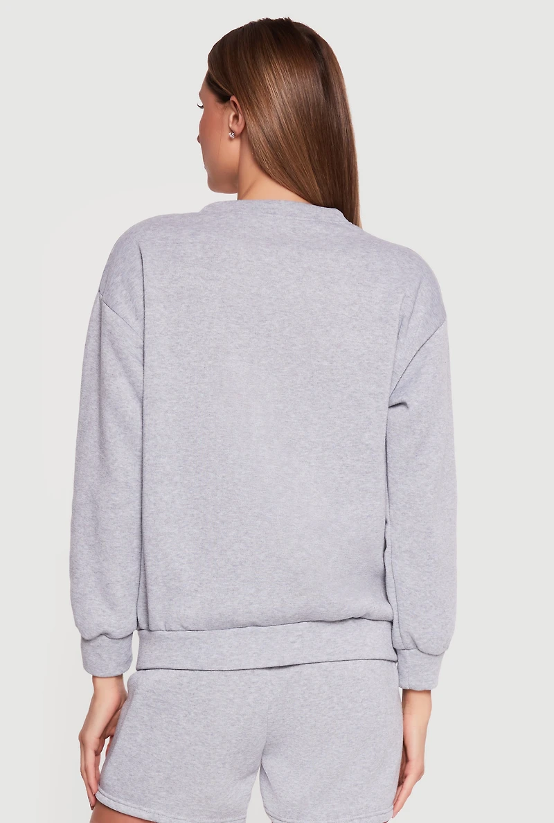 Brooklyn 1989 USA Graphic Crew Neck Sweatshirt