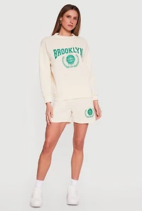Brooklyn 1989 USA Graphic Crew Neck Sweatshirt
