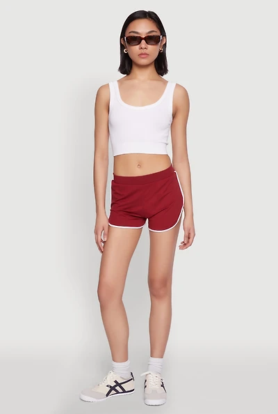 Womens Soft Knit Dolphin Shorts,