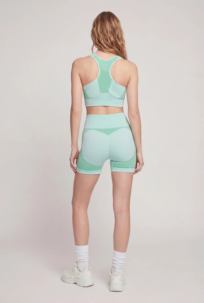 Two Tone Racerback Sports Bra