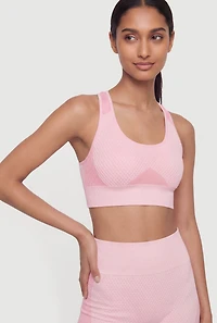 Two Tone Racerback Sports Bra