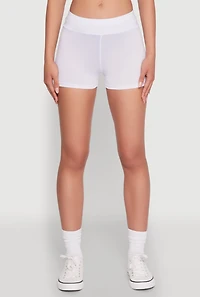 Womens 22 Bike Shorts, White, Size L