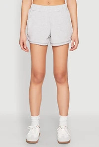 Womens Striped Trim Shorts,