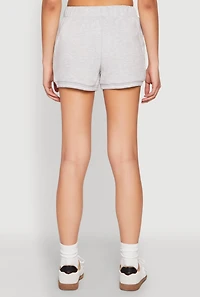 Womens Striped Trim Shorts,