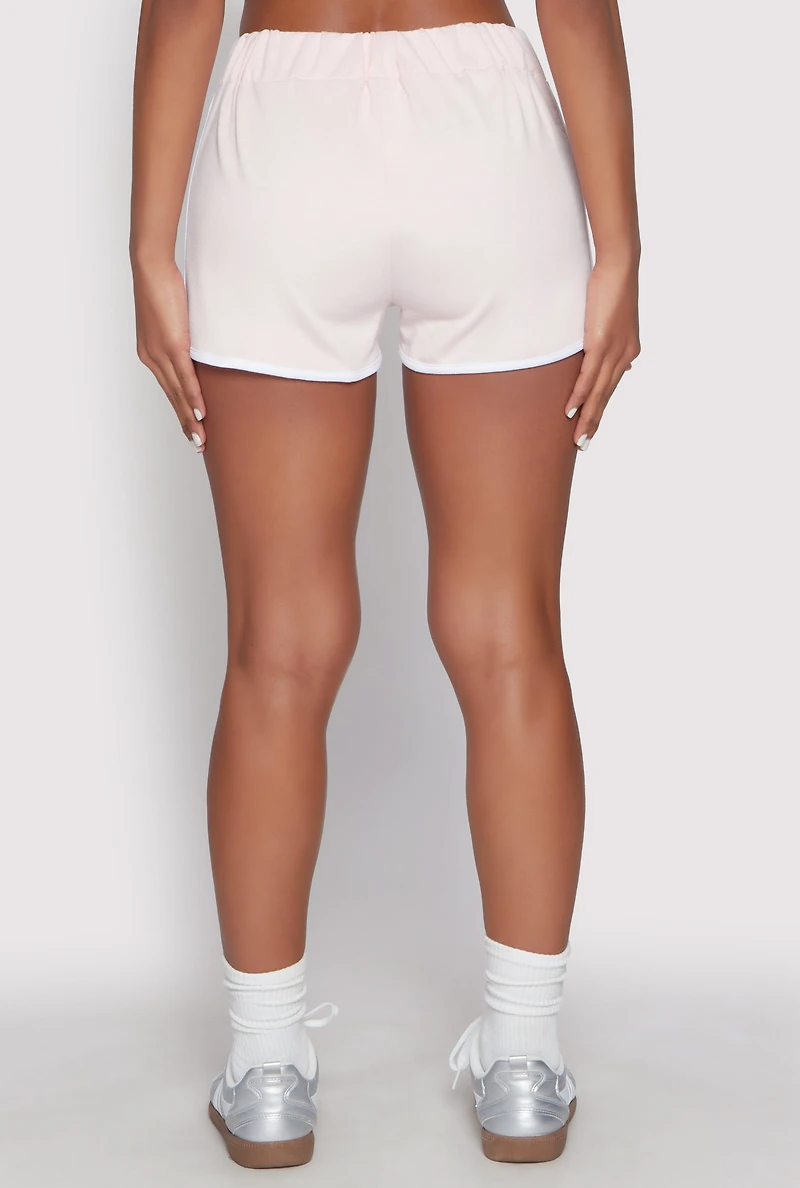 Womens Brooklyn Dolphin Shorts, Pink, Size L