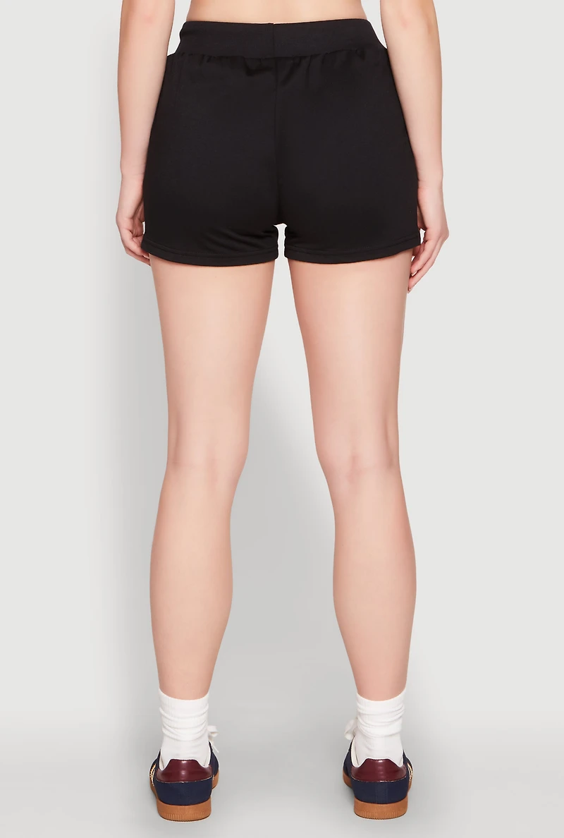 French Terry Bear Graphic Shorts