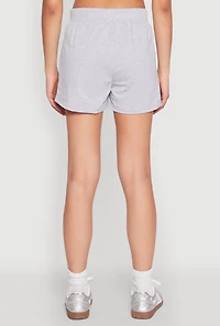Womens French Terry Bear Graphic Shorts,