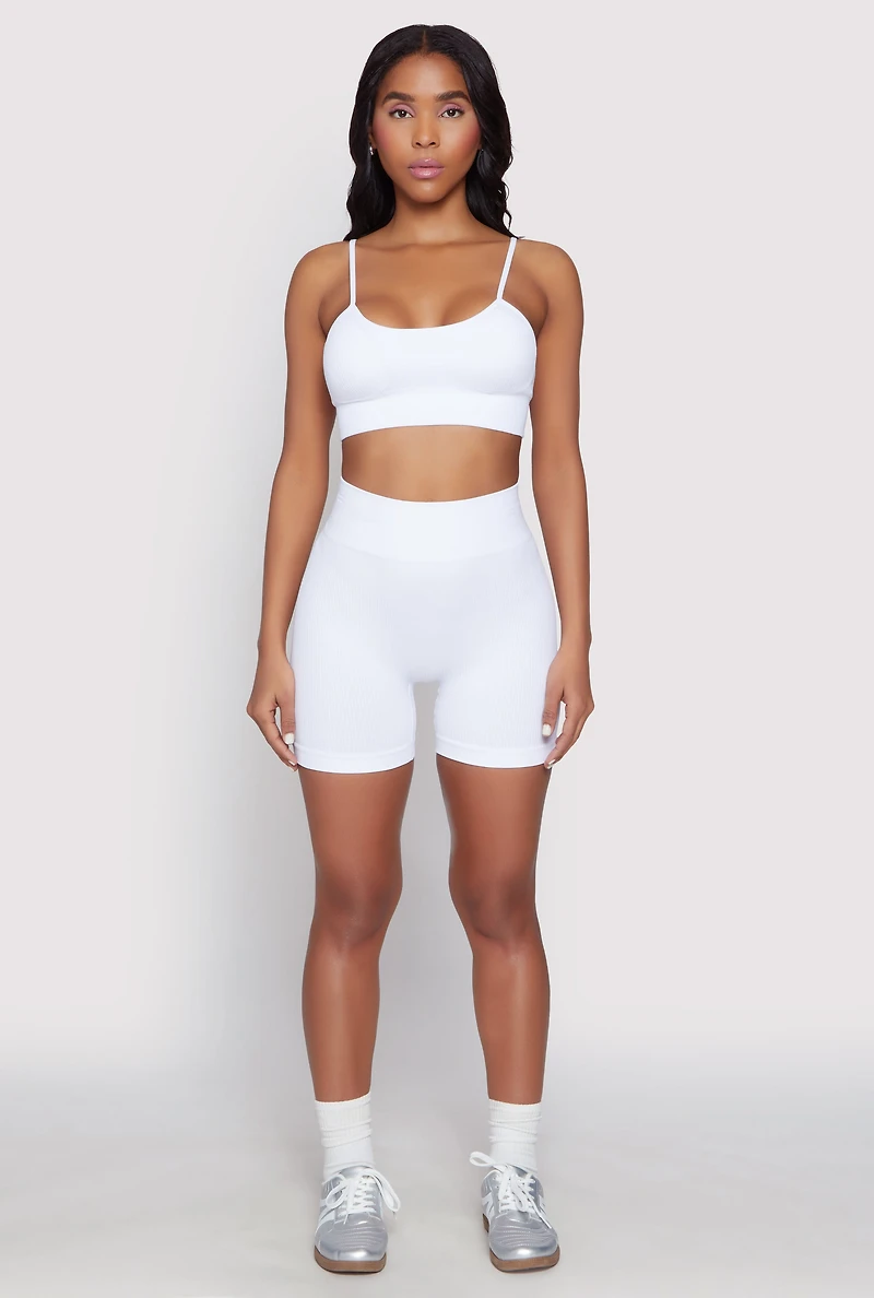 Seamless High Waist Biker Shorts