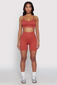 Seamless High Waist Biker Shorts