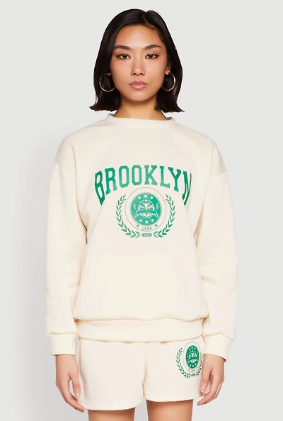 Fleece Brooklyn Graphic Sweatshirt