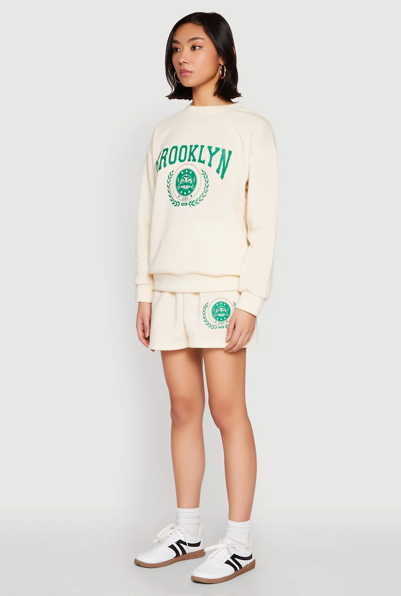 Fleece Brooklyn Graphic Sweatshirt