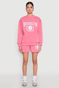 Fleece Brooklyn Graphic Sweatshorts