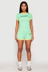 Contrast Trim 23 Graphic Shorts