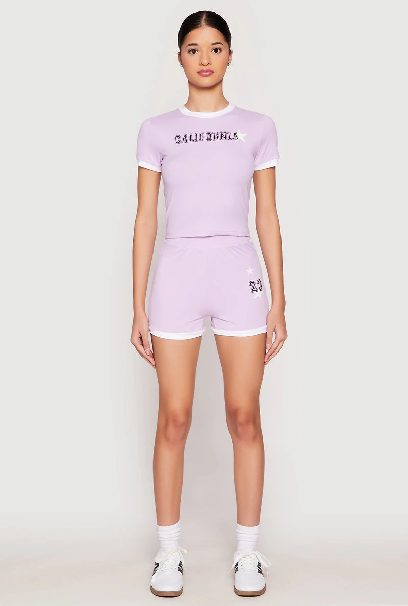 Contrast Trim 23 Graphic Shorts