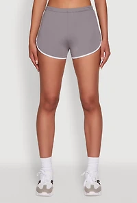 Womens Trendy Contrast Trim Dolphin Shorts,
