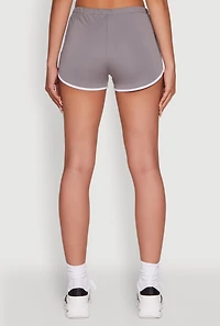 Womens Trendy Contrast Trim Dolphin Shorts,