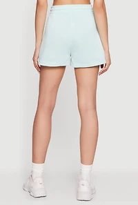 High Waisted Drawstring Sweatshorts