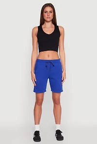Womens Varsity Stripe Sweatshorts,