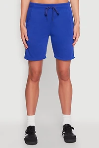 Womens Varsity Stripe Sweatshorts,