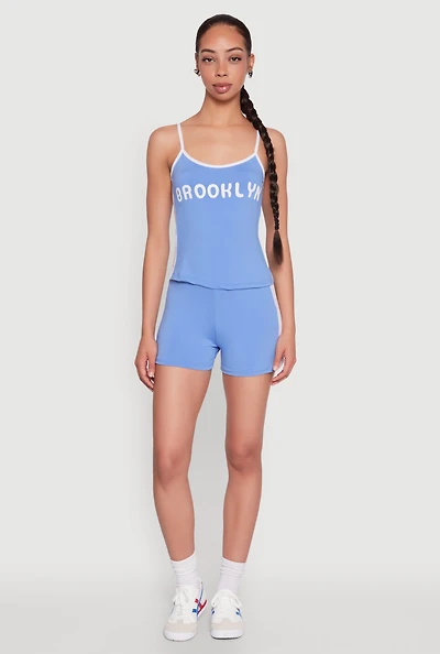 Contrast Biker Shorts