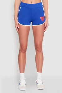 Womens Love Dolphin Shorts,