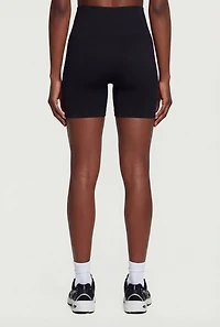 Seamless Ribbed High Waisted Bike Shorts