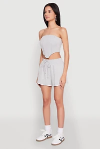 Womens Side Pocket Sweatshorts, M