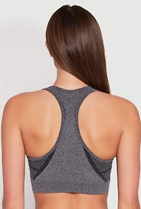 Womens Seamless Racerback Active Crop Top,