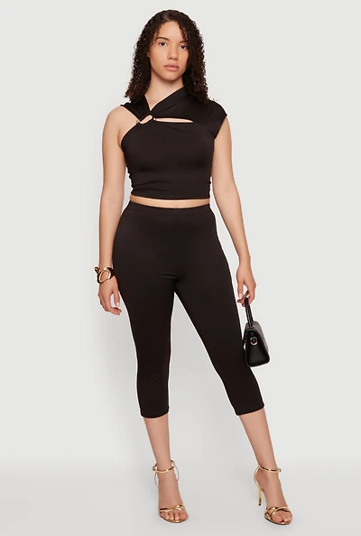 High Waisted Capri Leggings