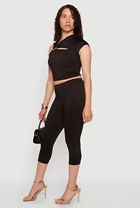 High Waisted Capri Leggings