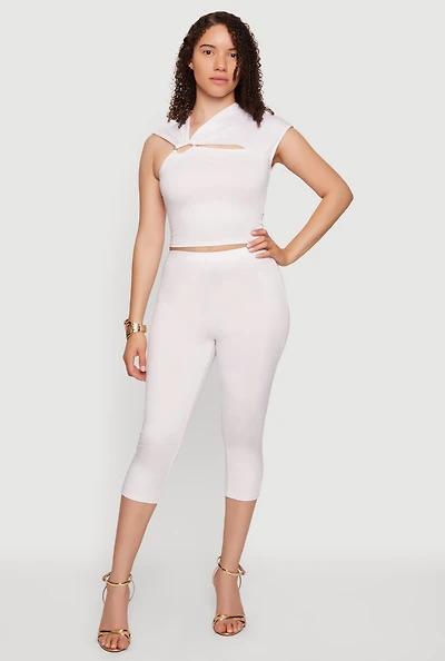 High Waisted Capri Leggings