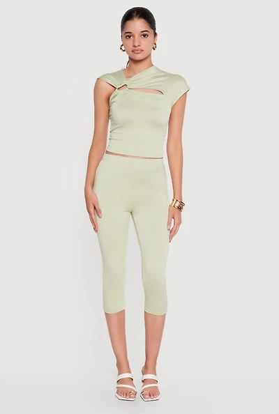 High Waisted Capri Leggings