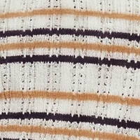 Striped Crochet Elastic Waist Shorts