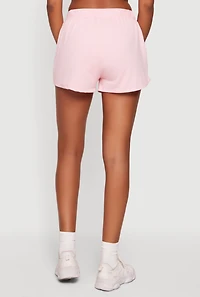 High Waisted Varsity Stripe Shorts