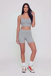 Seamless Rib Knit Shorts