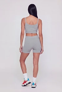 Seamless Rib Knit Shorts