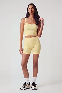 Seamless Rib Knit Shorts