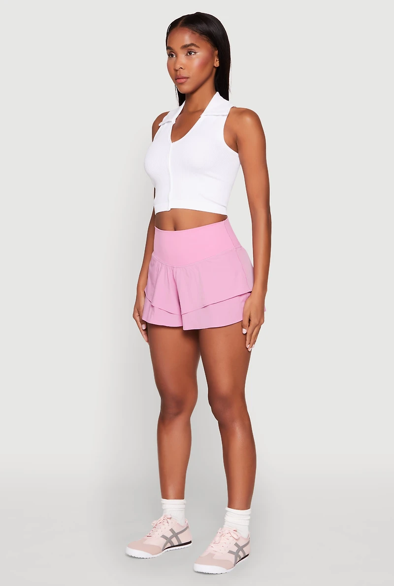 Tiered Active Shorts